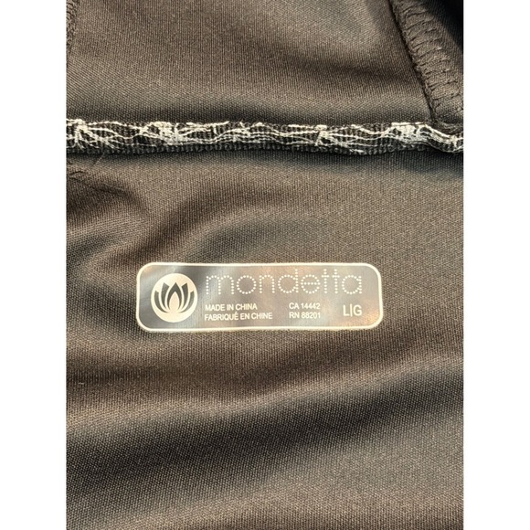 Mondetta Womens Black Grey Full Zip Hooded Performance Jacket Large CA14442 - Picture 8 of 9